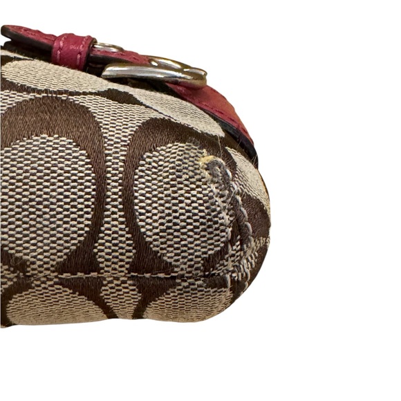 Coach Brown and Pink Wristlet Clutch - Picture 6 of 10